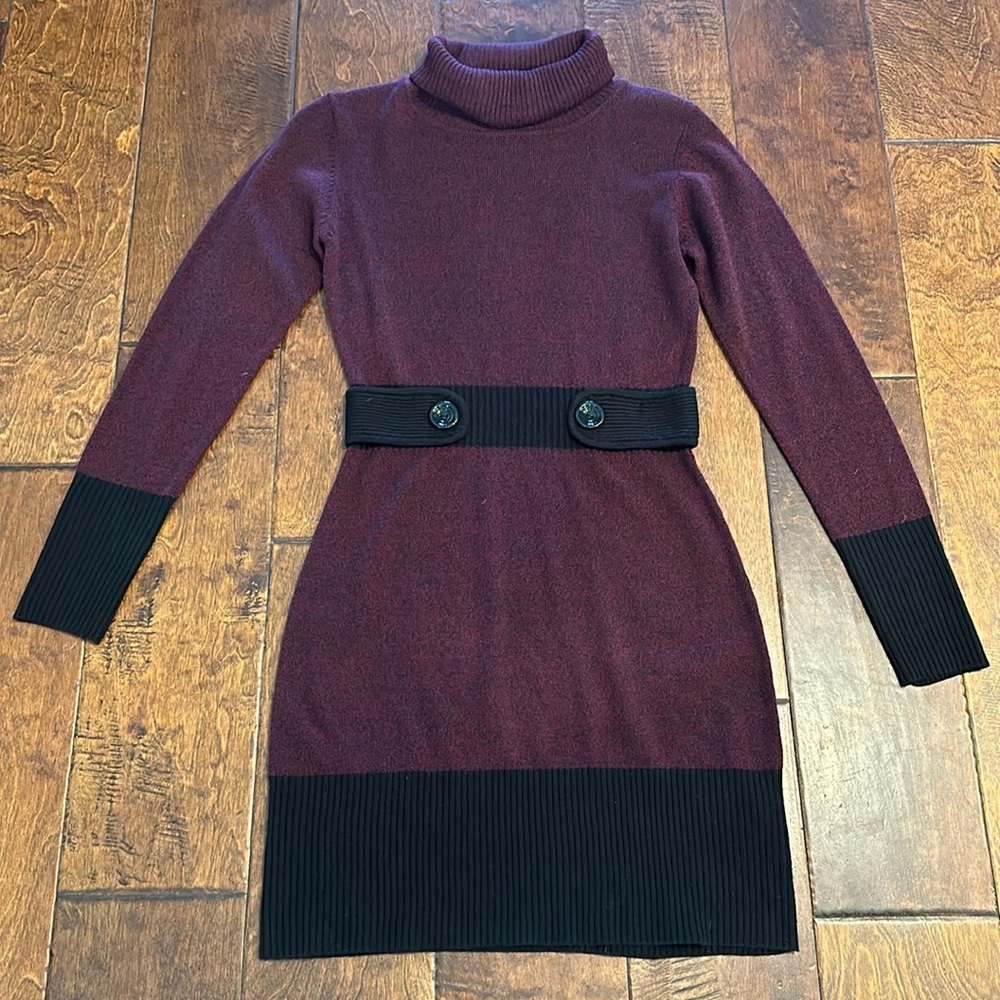 IZ Byer Women’s Turtleneck Sweater Dress